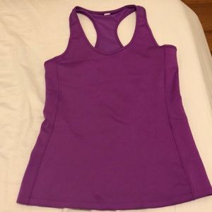 Bright purple adidas workout tank
